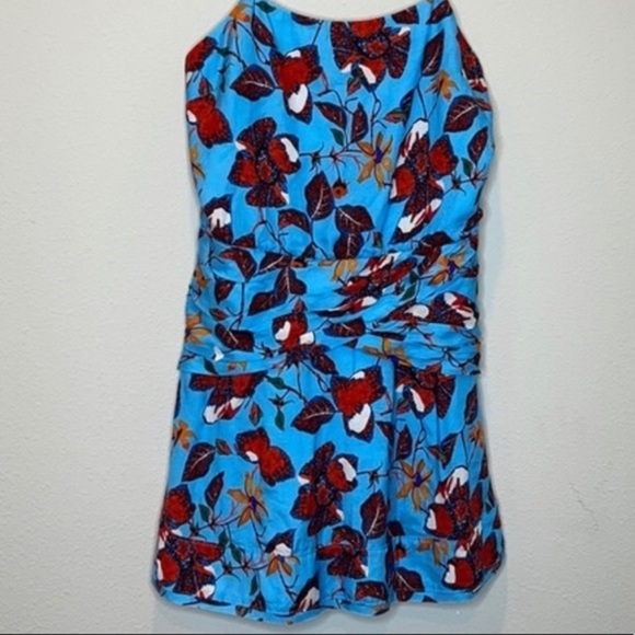 NWT Derek Lam 10 Crosby Floral-Print Mini Dress - Picture 6 of 9